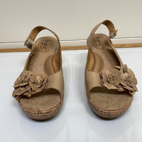 Boc Born Concept cork wedge floral sandals size 9 - Picture 2 of 8